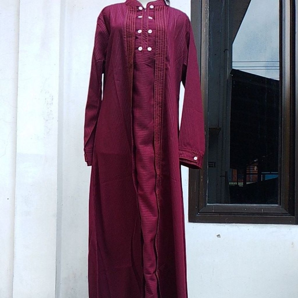Abaya maroon