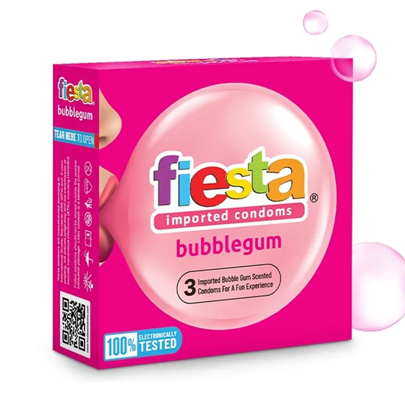 Basic Life Fiesta Imported Condoms Bubblegum/Isi 3