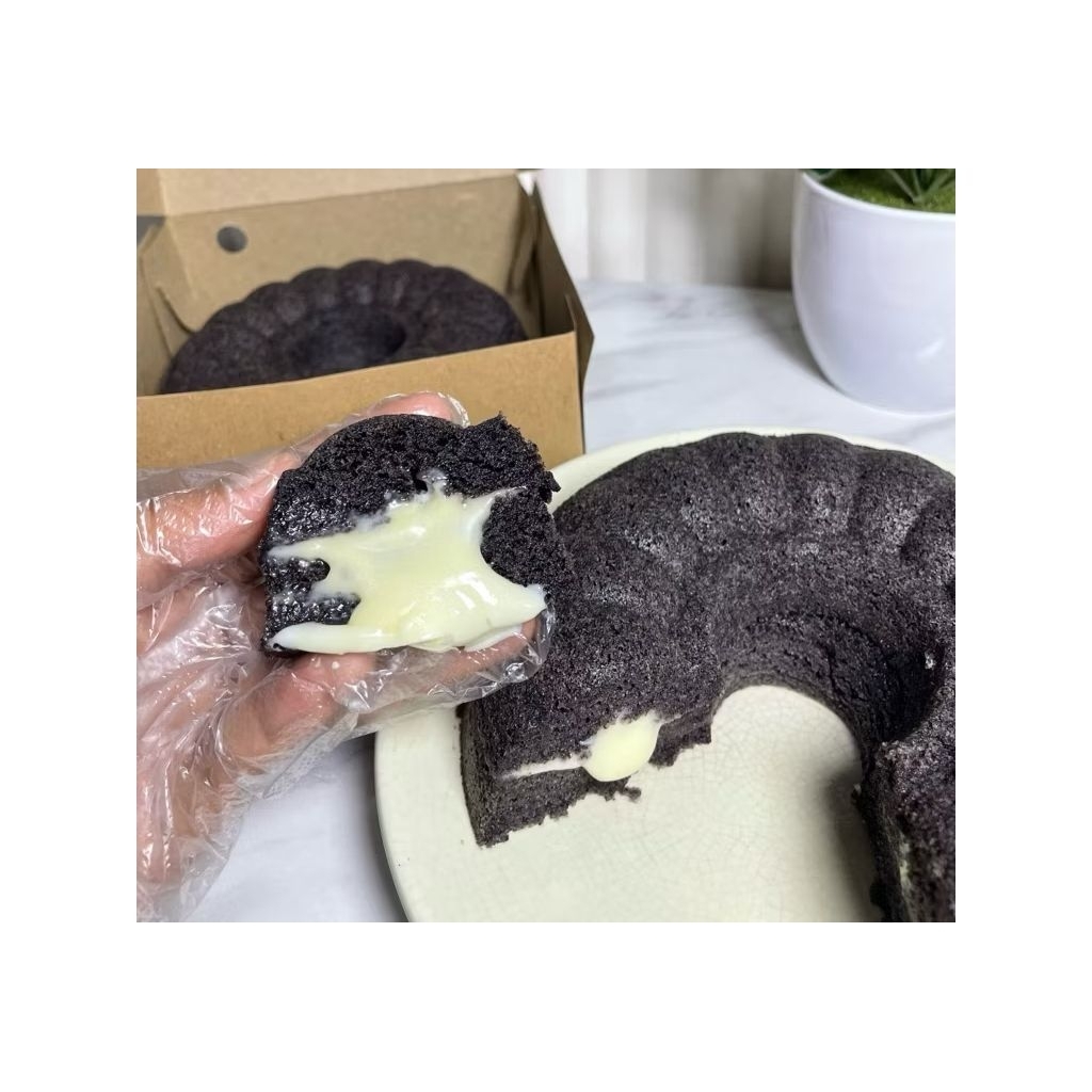 

Bolu ketan item keju lumer viral