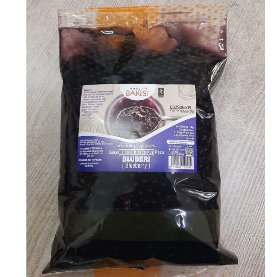 

Bakest selai jelly blueberry 1kg
