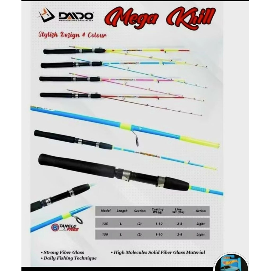 JORAN DAIDO MEGA KRILL 100 110 / JORAN FIBER LENTUR /JORAN UDANG