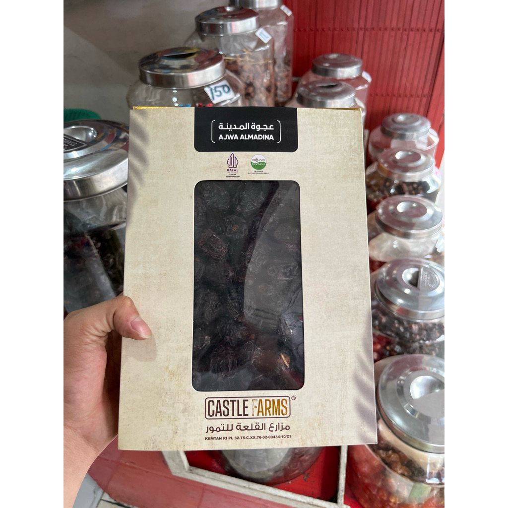 

Kurma Ajwa Castle Farms, Kurma Nabi 1 Kilo