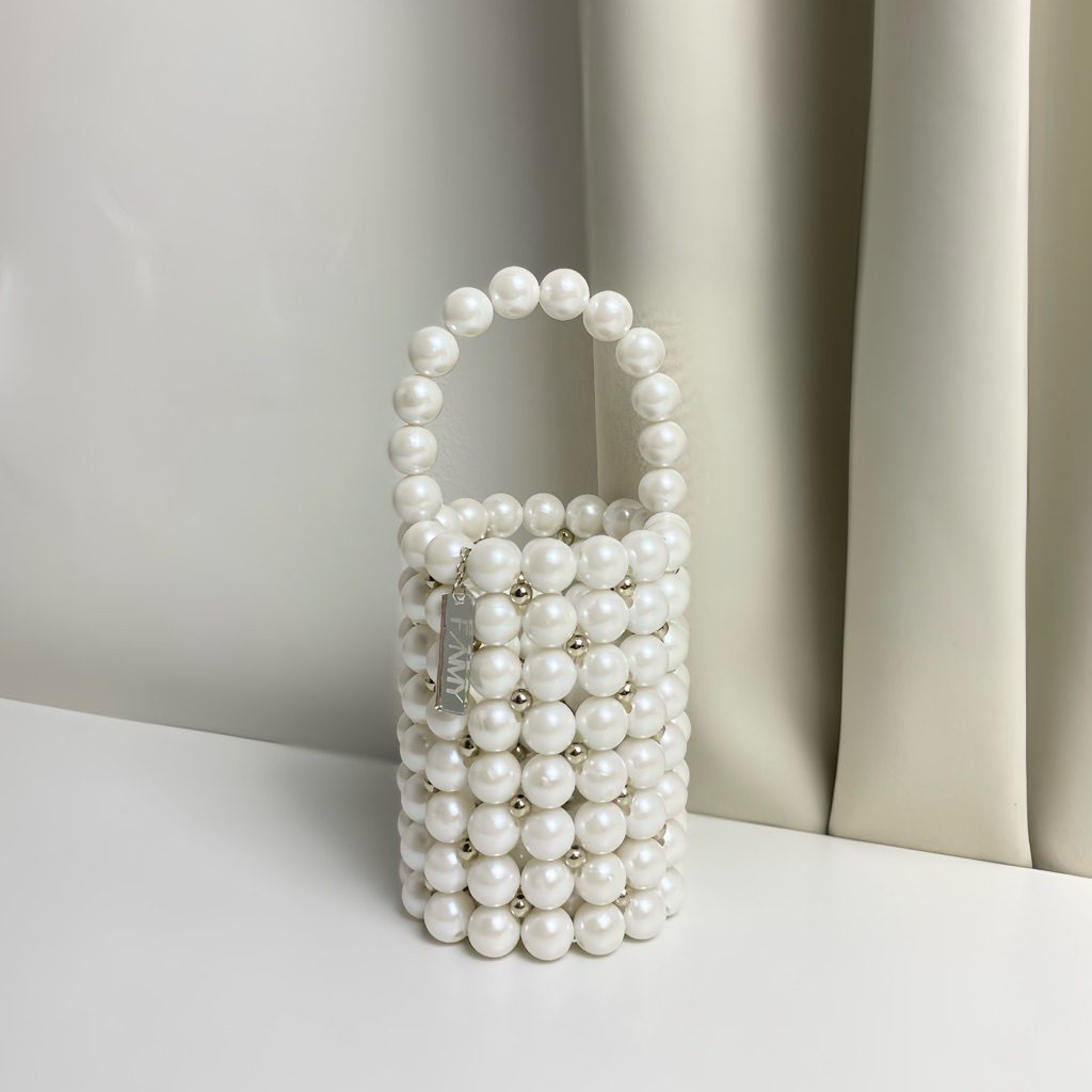 FANMY || READY STOCK | daisy pearl bag | beads bag | beaded bag | pearls bag | tas mutiara | tas man