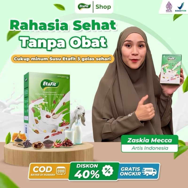 

Etafit Susu Kambing Murni Pengganti Obat Lebih, Mudah Tanpa Efek Samping