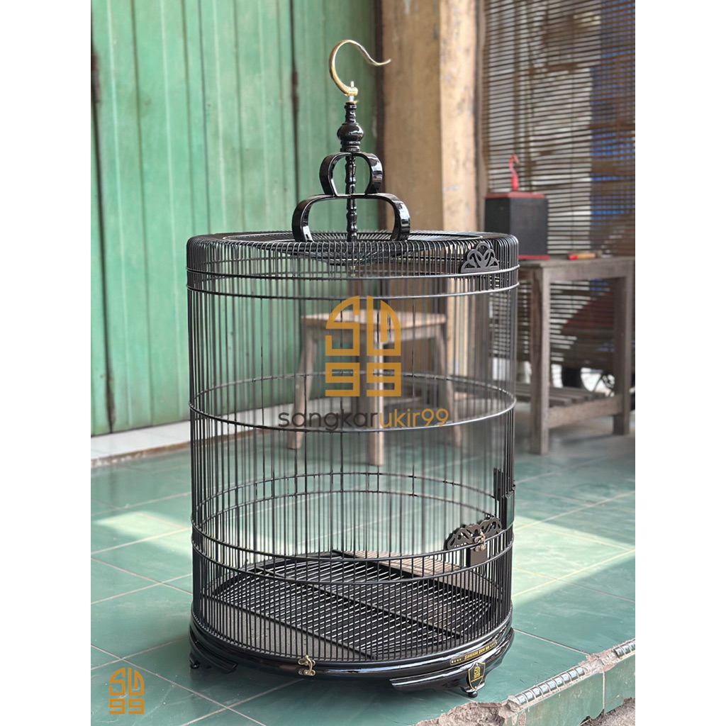 Sangkar burung murai, Sangkar bahan kayu jati