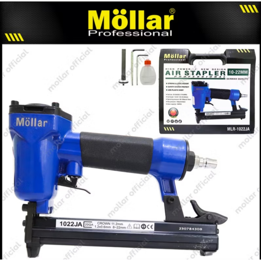 

Mesin Air Staples MOLLAR F1022JA 10 - 22mm / Stapler nailer / Staples tembak angin kompresor