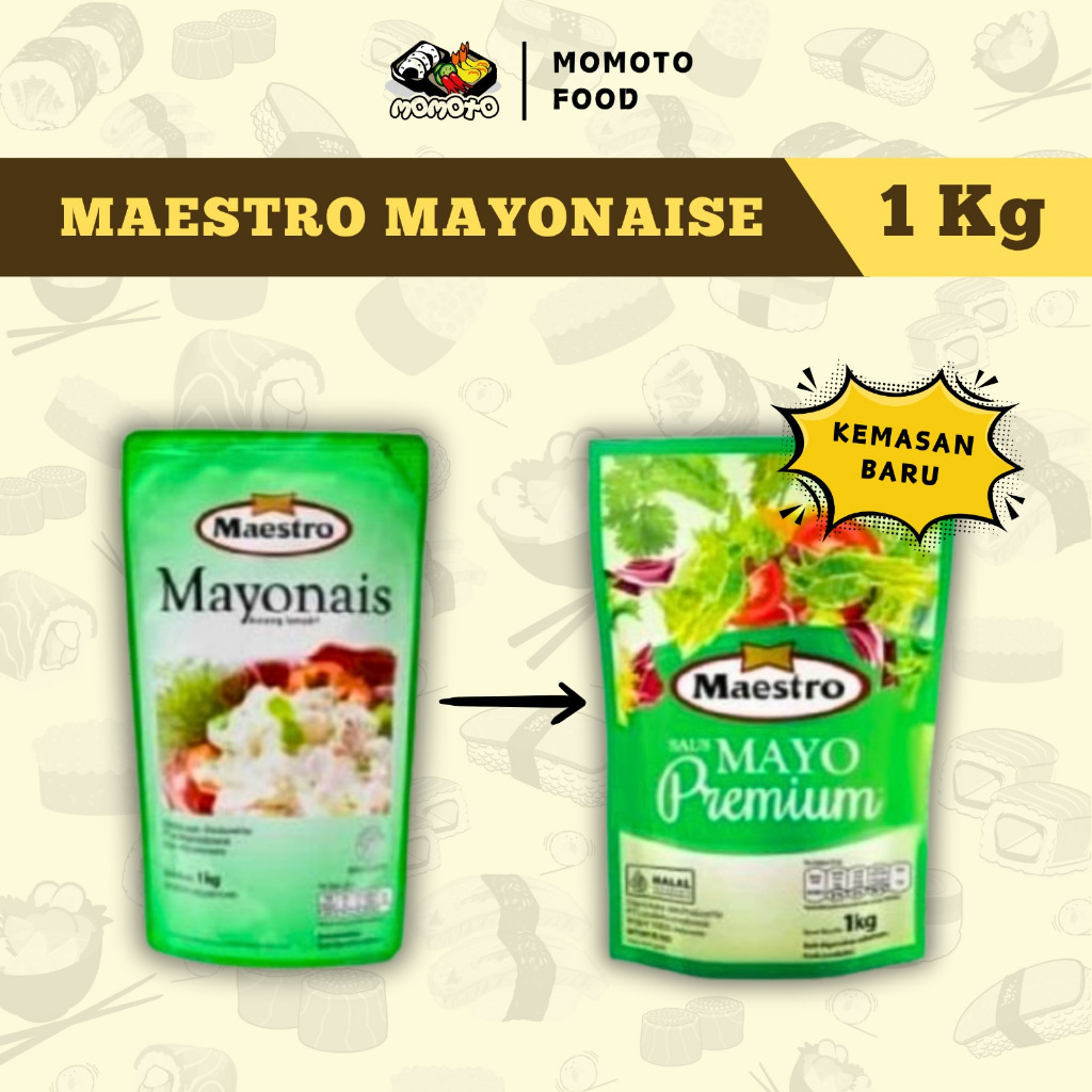 

Maestro Mayonais 1 kg 1000 gram Original Halal Mayo Mayones Mayonnaise