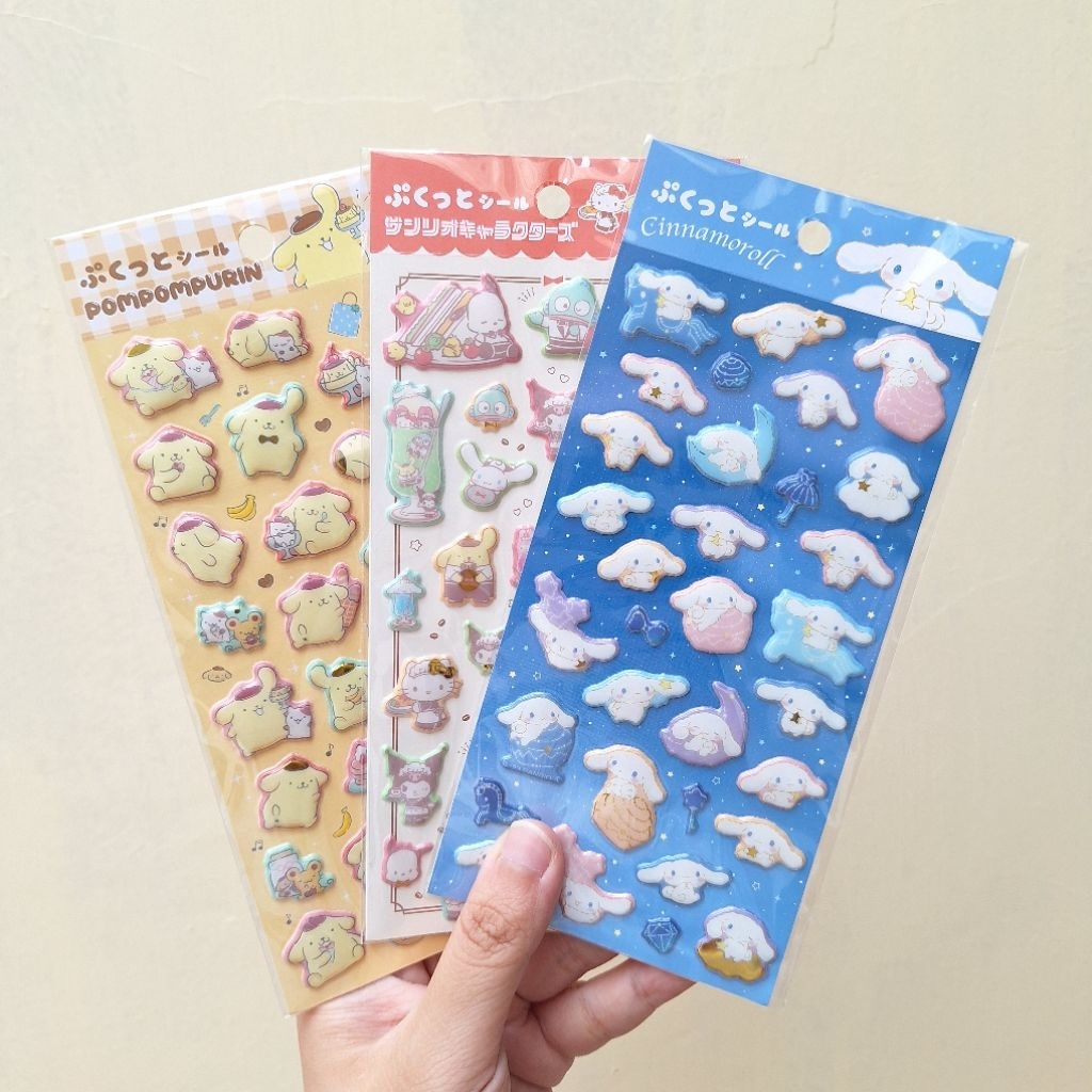 

Seria Daiso Sanrio Characters Puffy Sticker