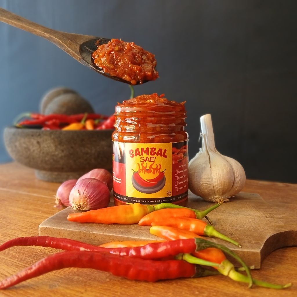 

Sambal Terasi SAE' Pedes Manis Gurih