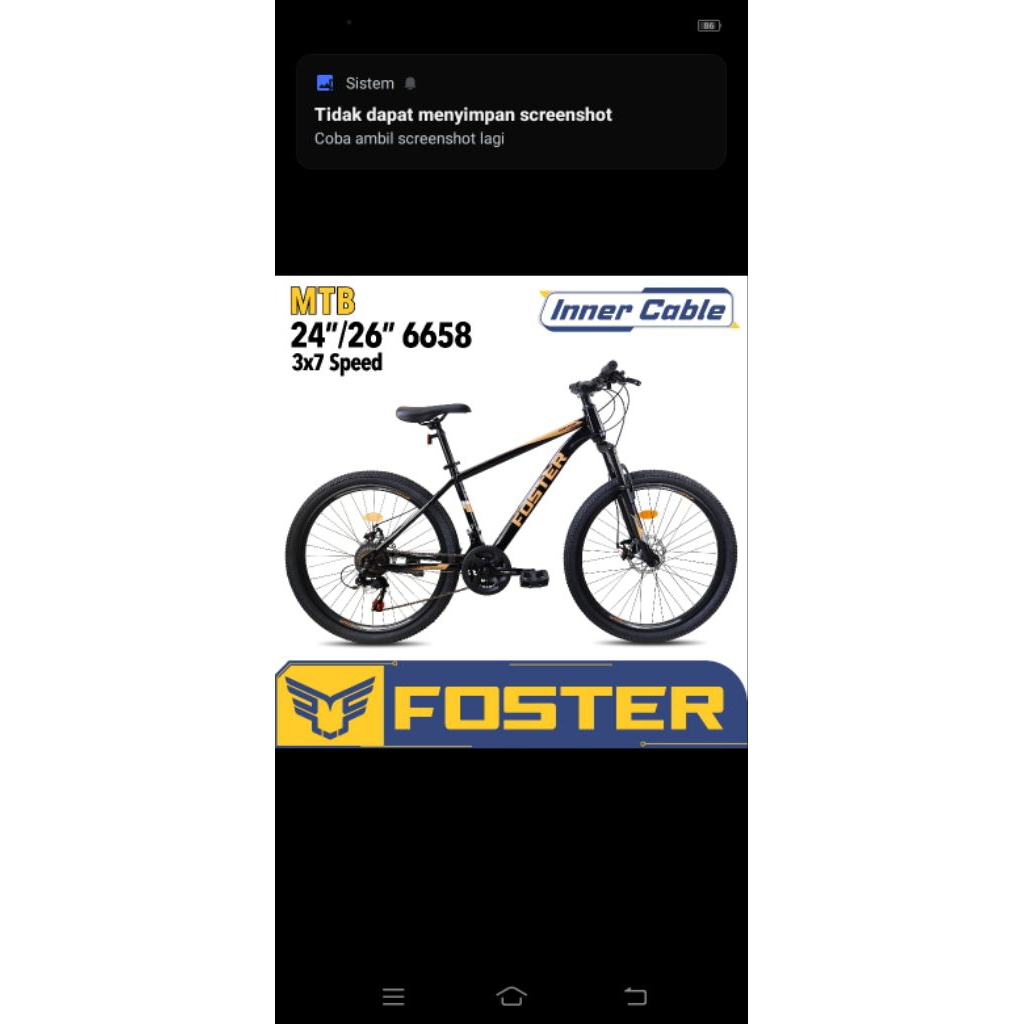 PROMO Sepeda 26 dan 24 promo MTB  FOSTER Dewasa