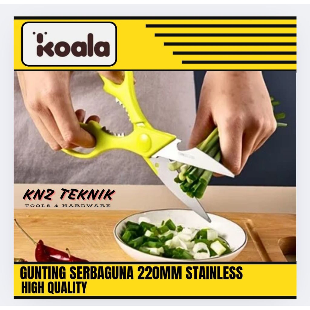 

Gunting Multifungsi Gunting Serbaguna Stainles 22cm Koala