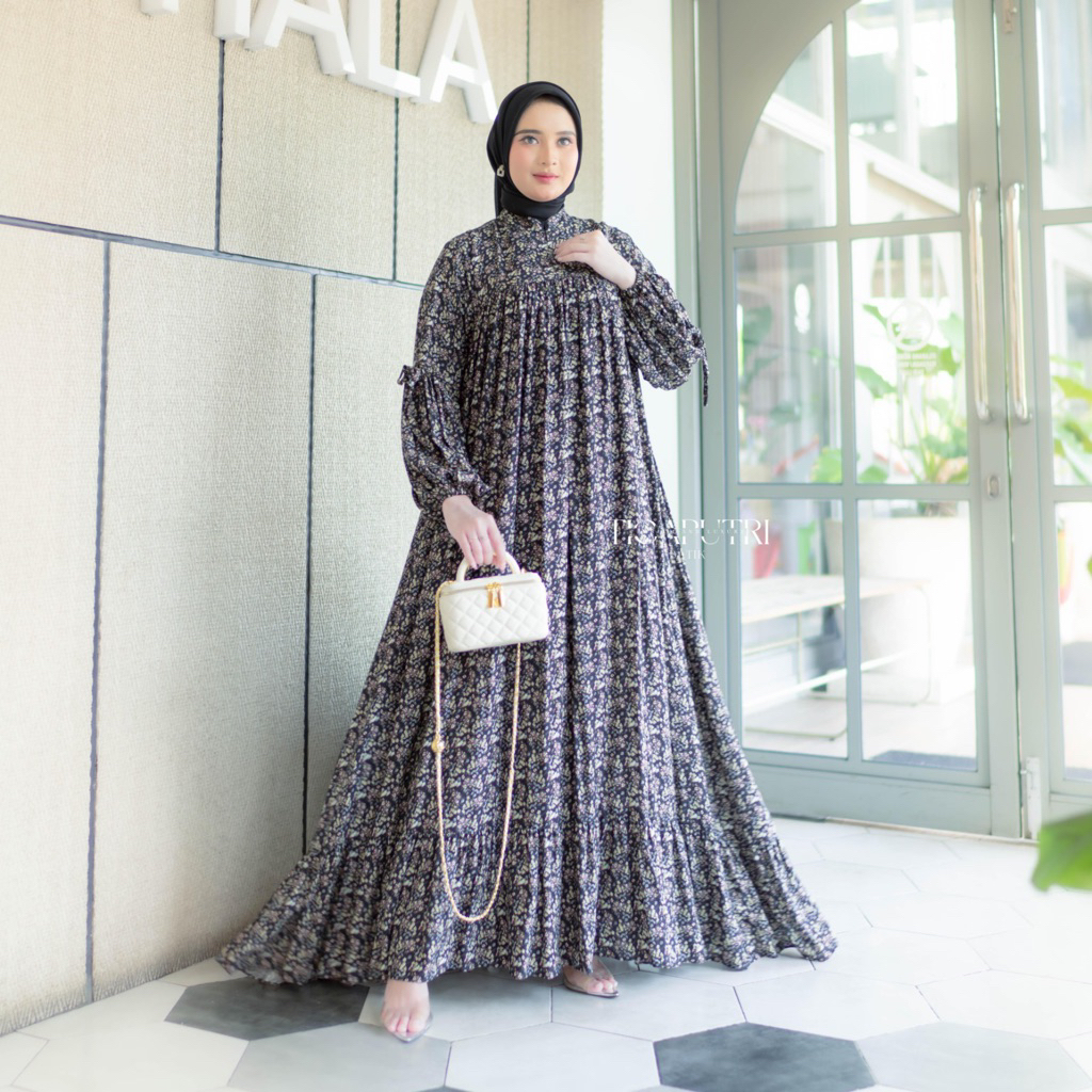 Sovia Dress Gamis Rayon Premium Gamis Rayon Motif Gamis daily hijab Gamis Rayon Pita
