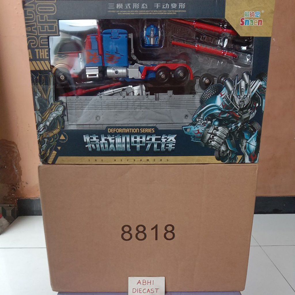 Transformers dotm optimus prime jetwing figure transformer jet wing trailer optimus deformation seri