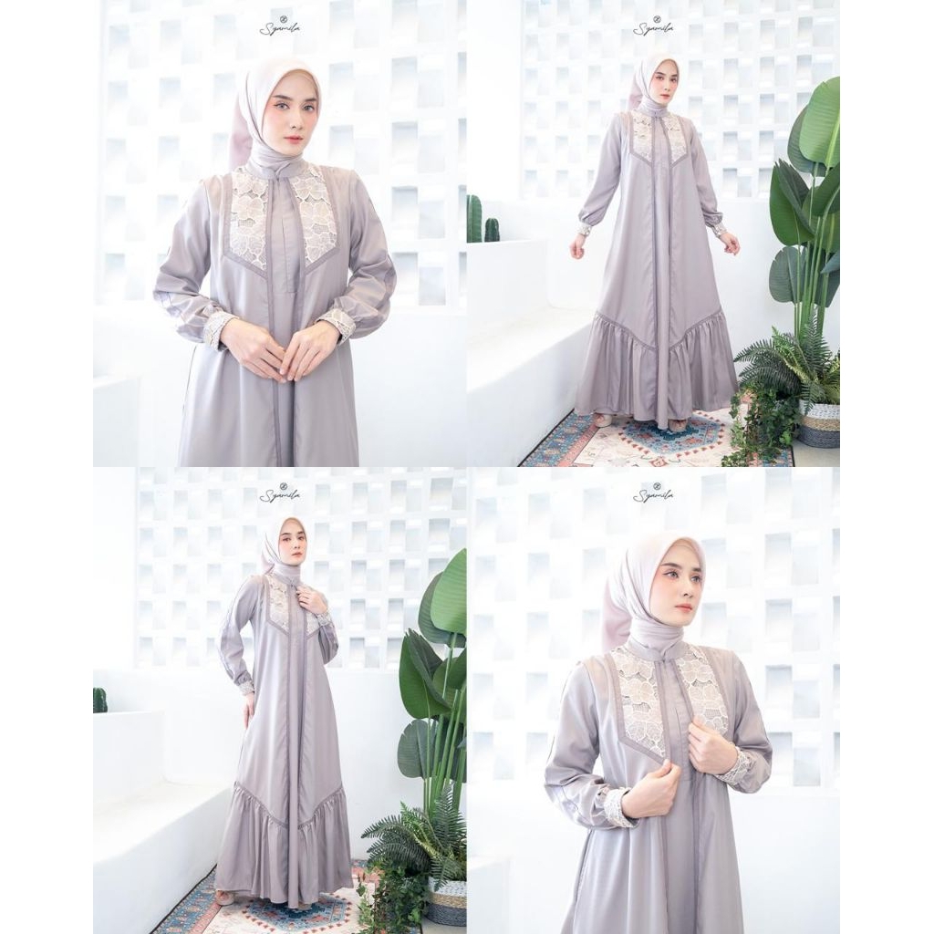 PROMO Syamila Dress by Zalifa✔️dress cantik, dress motif, dress zalifa