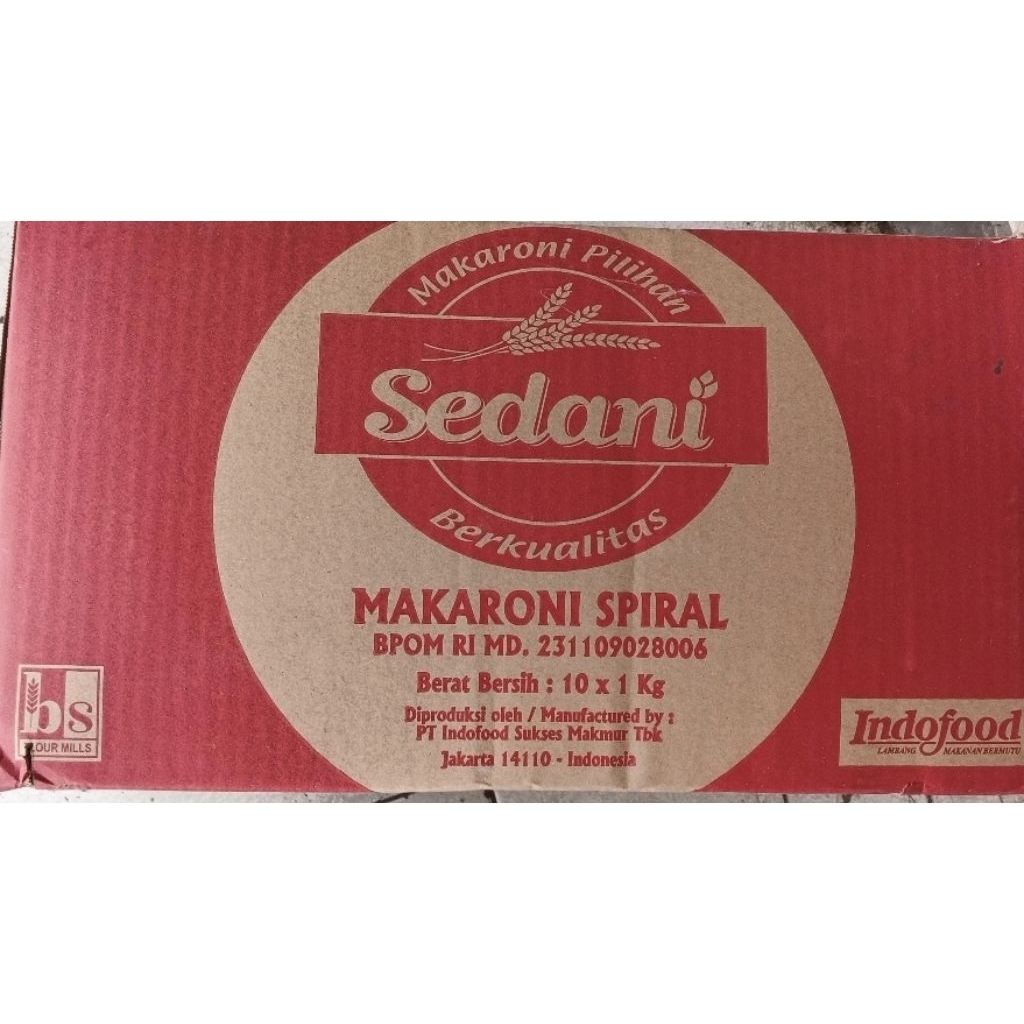 

Makaroni SEDANI Pipa/Spiral