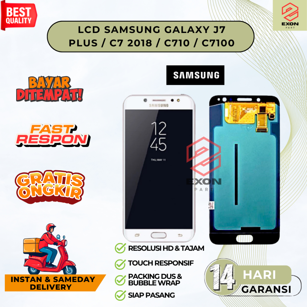 LCD TOUCHSCREEN SAMSUNG GALAXY J7 PLUS C7 2018 C710 C7100 OLED ORIGINAL