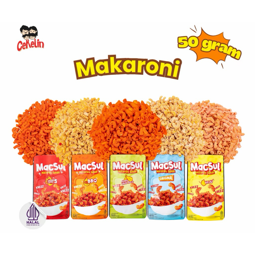 

CEKELIN Cemilan Makaroni isi 50gr