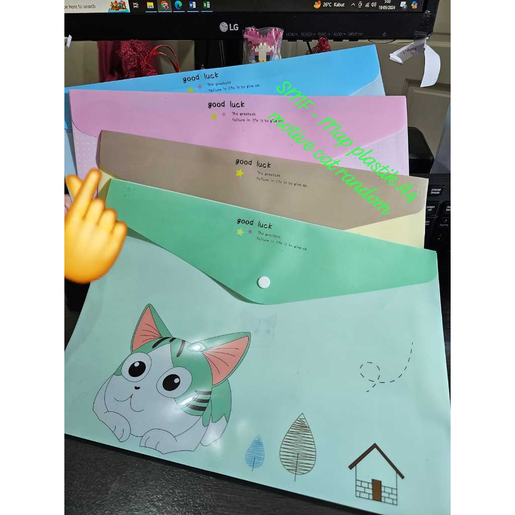 

MAP PLASTIK ORGANIZER KERTAS MOTIVE LUCU MURAH A4 KANCING FOLDER BINDER DOCUMENT