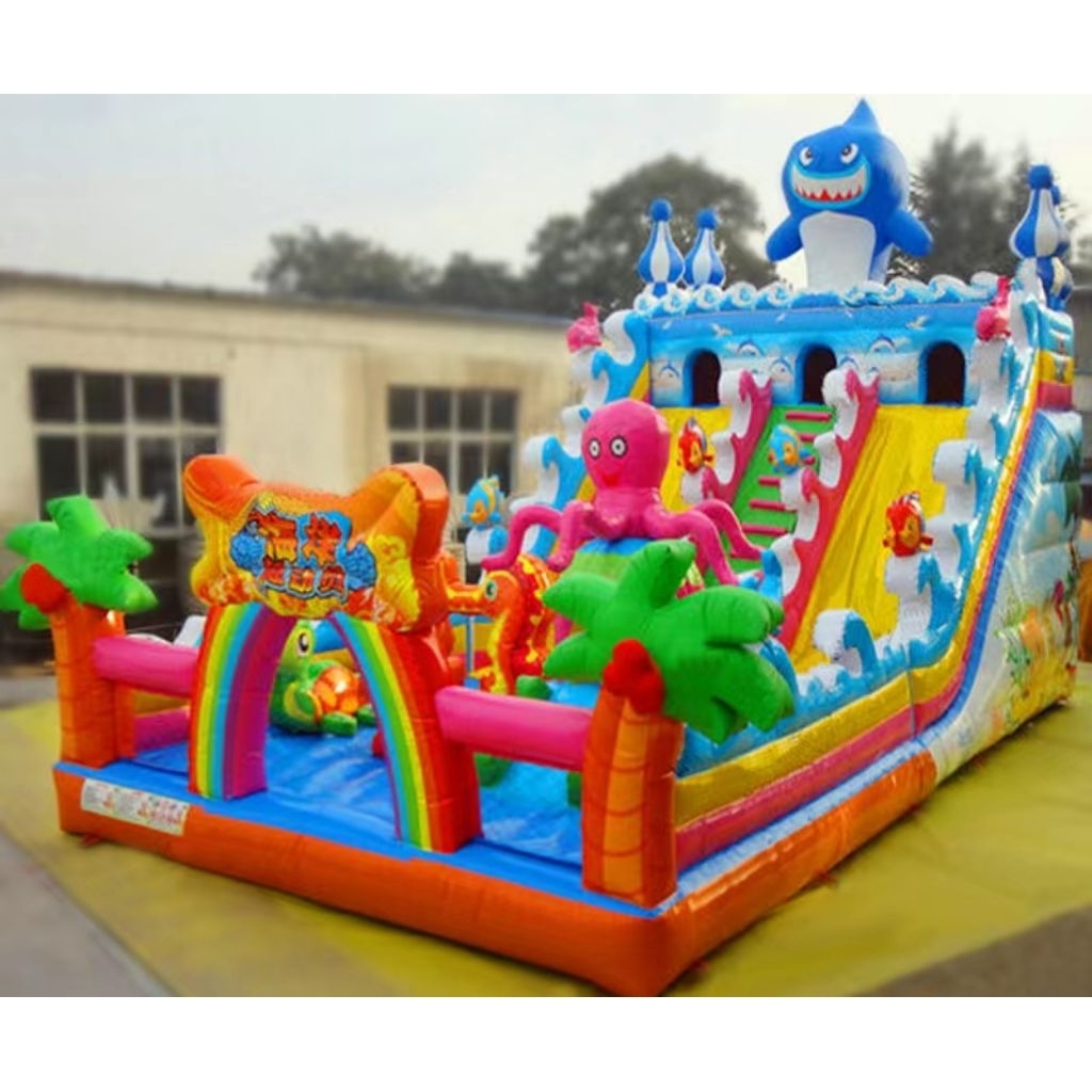 istana balon ukuran 4x7 tinggi 6 meter +blower 1100watt