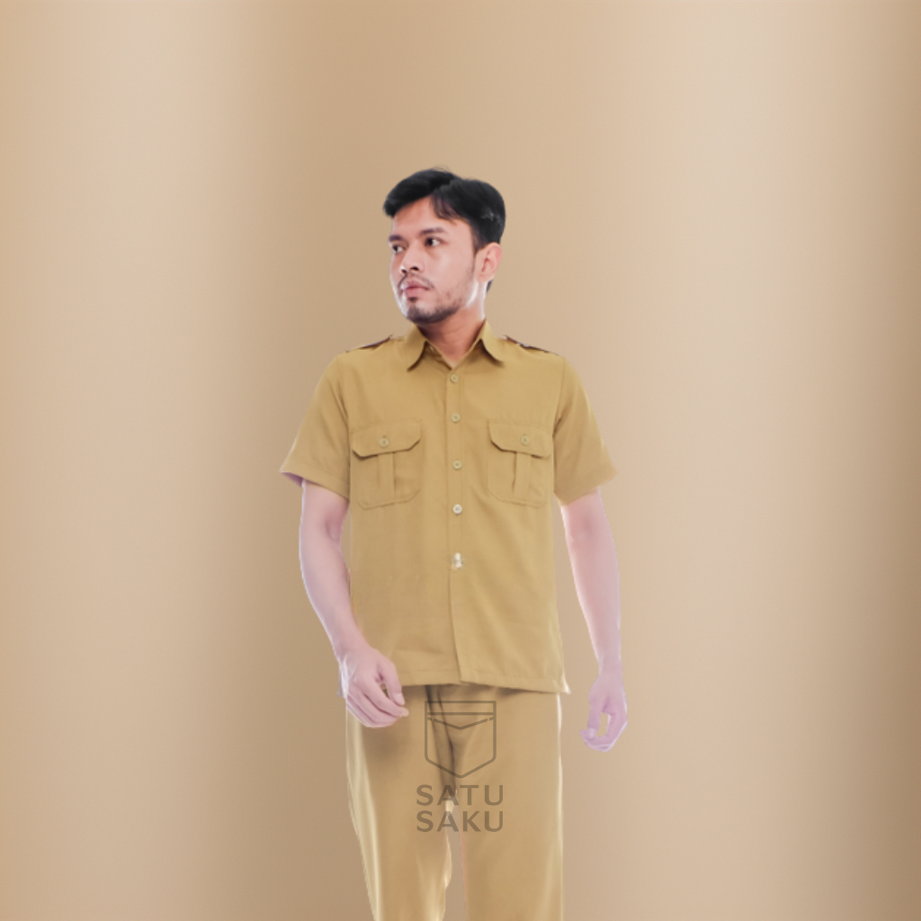 seragam pns khaki muda / seragam asn khaki muda / seragam pdl khaki muda / seragam pemda / ASN