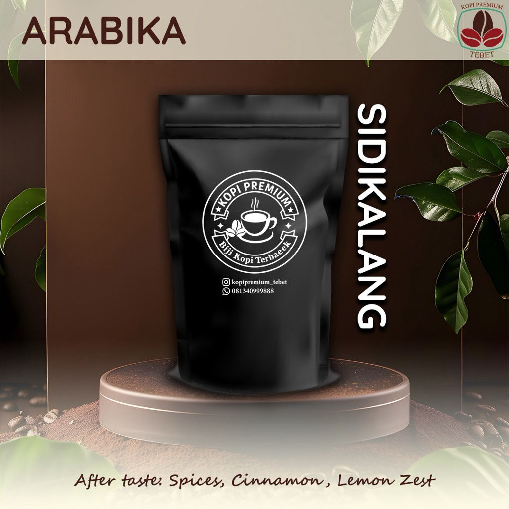 

Biji Kopi Arabika Sidikalang 100g / 250g / 500g – Kopi Premium Tebet - Fresh Roasted