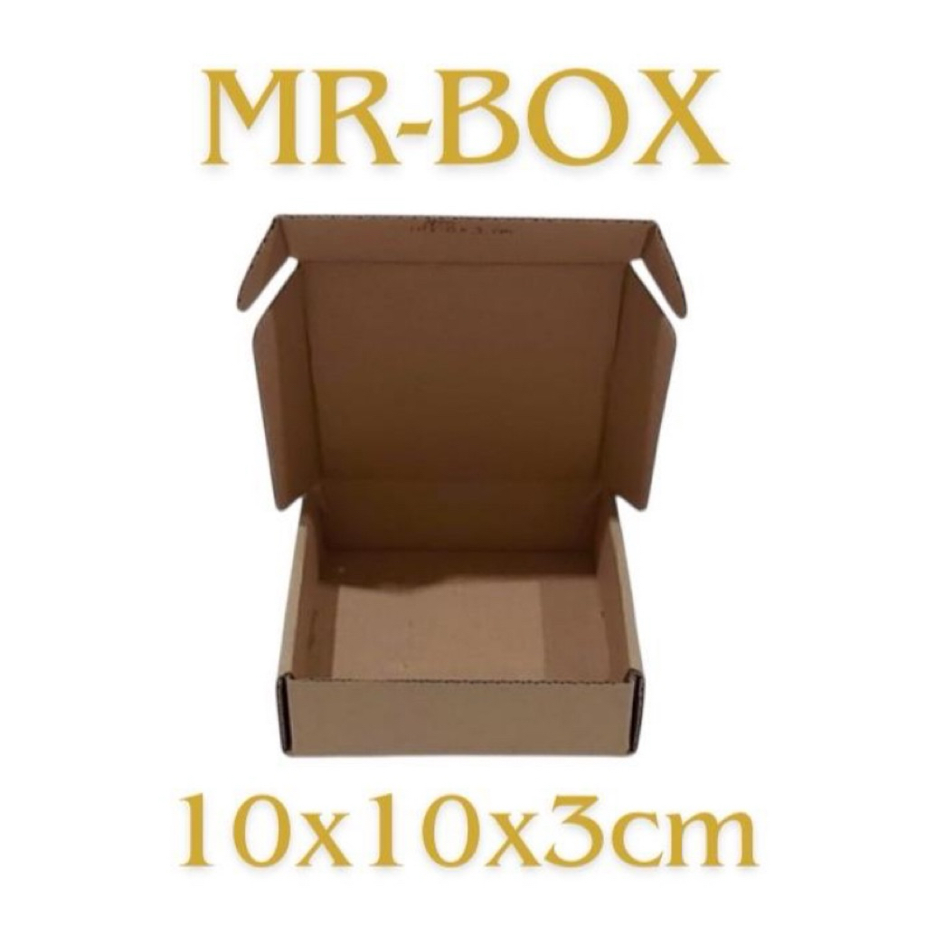 

Kardus karton polos uk. 10x10x3 cm - box kotak model DIE CUT AERLOCK