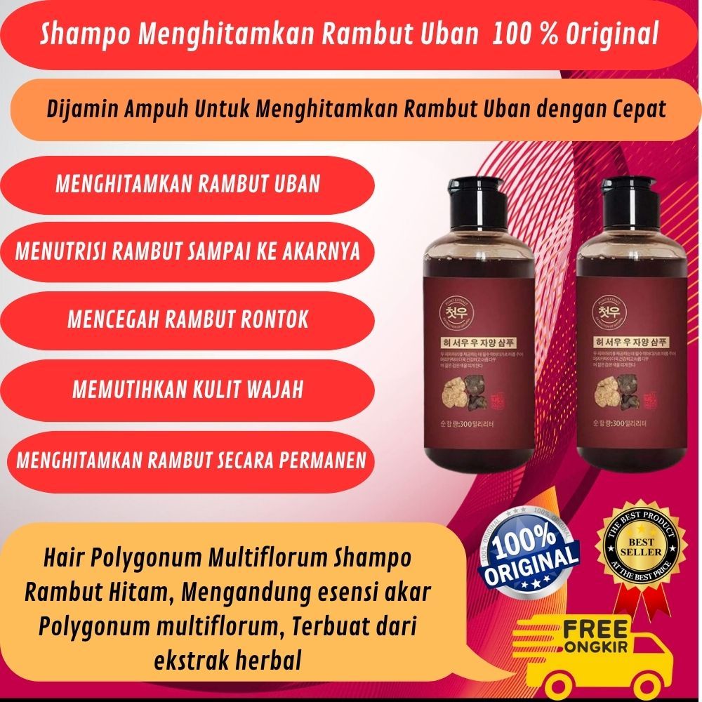 Shampo Shampo Sampo Menghitamkan Rambut Uban secara Alami dan Merawat Rambut Dan Shampo Penghilang U
