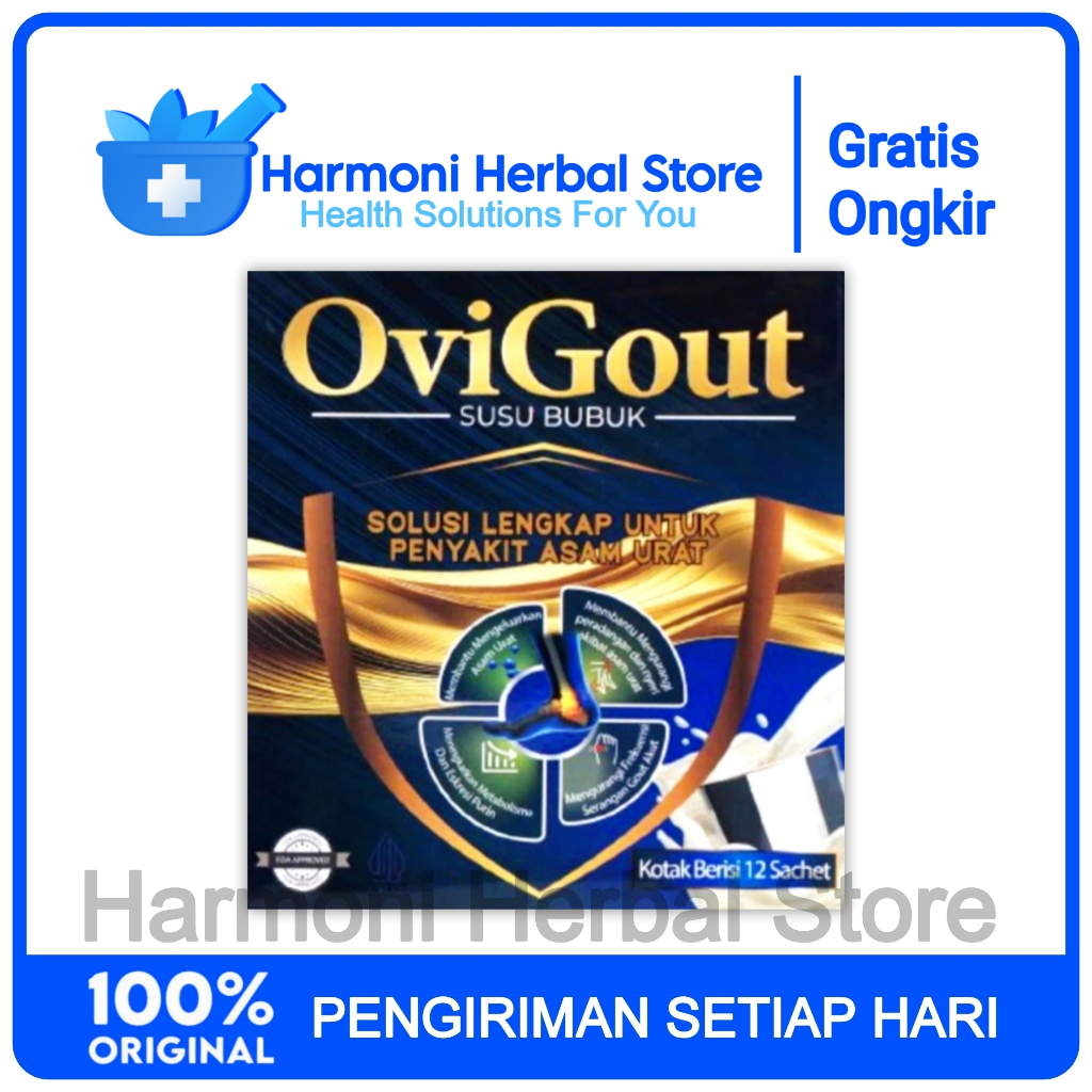 

Paket Murah Ovigout Original Asli Susu Asam Urat Nyeri Tulang Sendi & Kolesterol