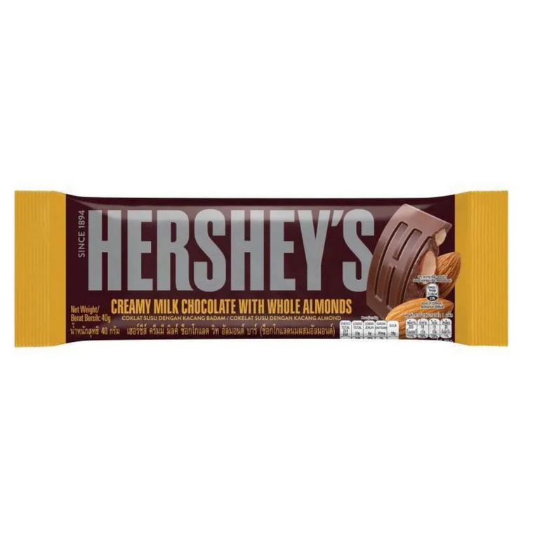 

HERSHEY’S Milk Chocolate Whole Almond 40gr