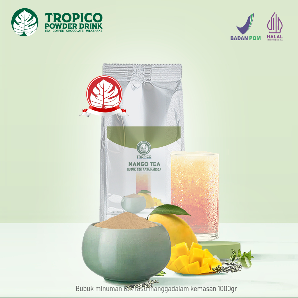 

Bubuk Minuman Teh Rasa Mangga - Mango Tea Powder - Tropico Powder Drink