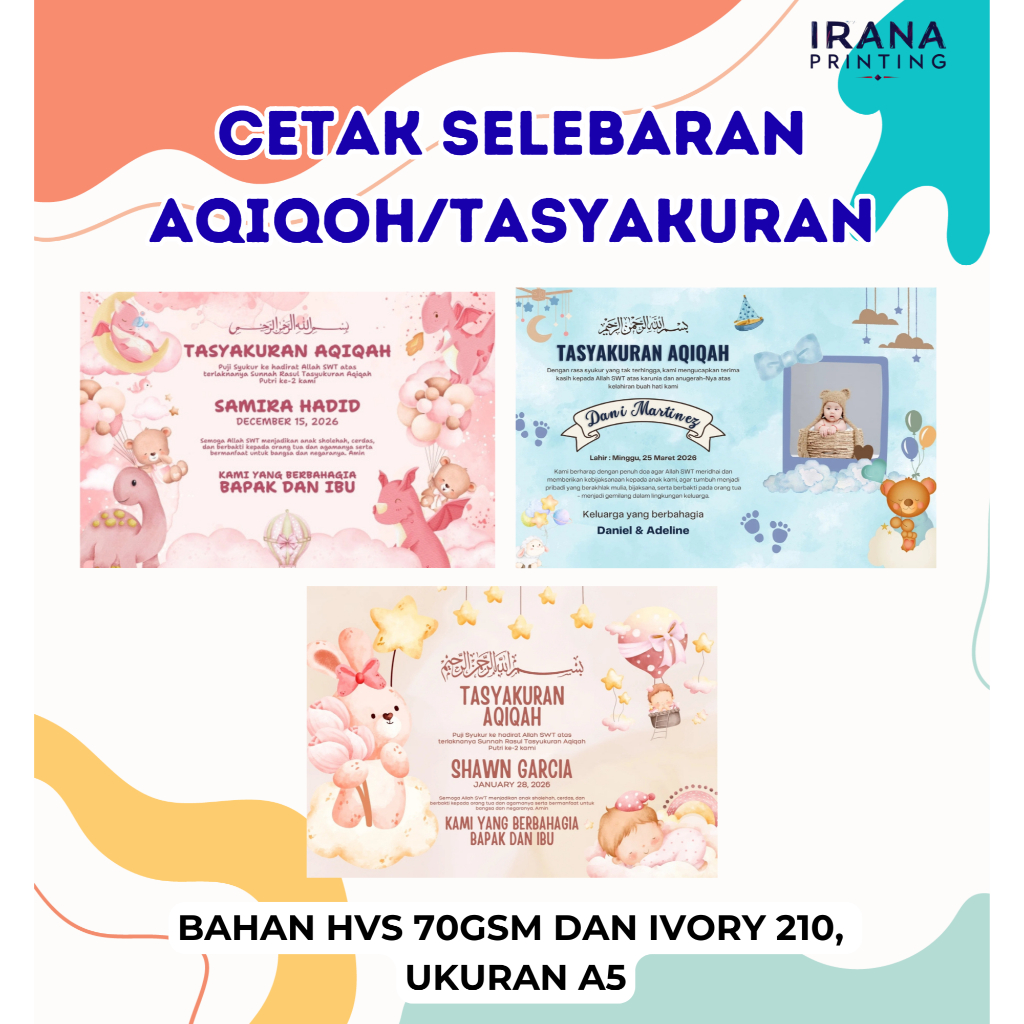 

Cetak Selebaran Aqiqoh Nasi Box – Cetak Full Color – Kertas HVS 70gsm