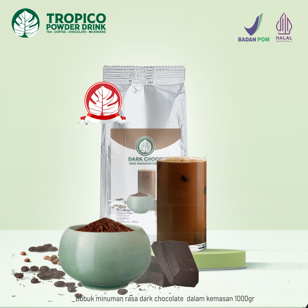 

Bubuk Minuman Premium Dark Choco - Dark Cokelat - Tropico Powder Drink