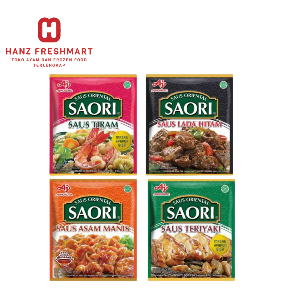 

Saori Saus Sachet All Variant - Hanz Freshmart