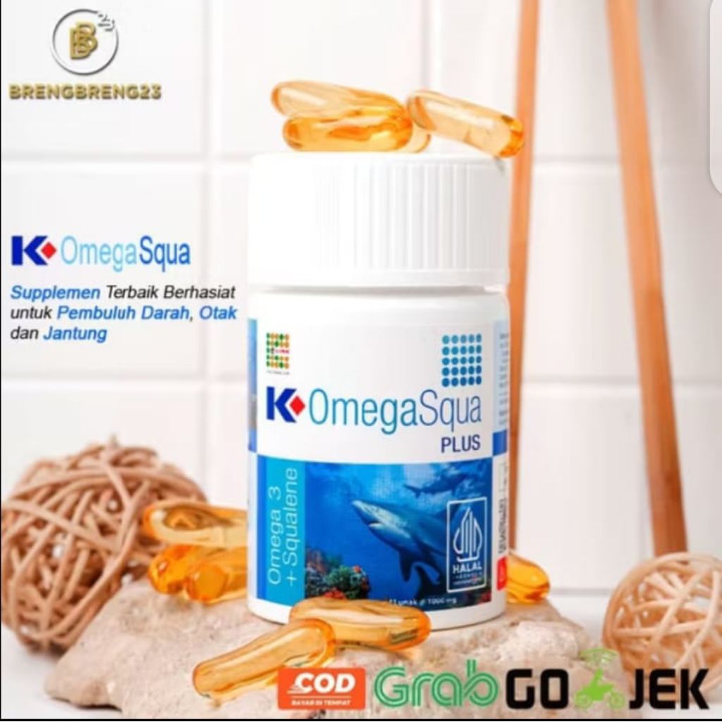 Omega Squa klink | K Omega squa klink 30 kapsul | Minyak Ikan K omegasqua | K Link Original