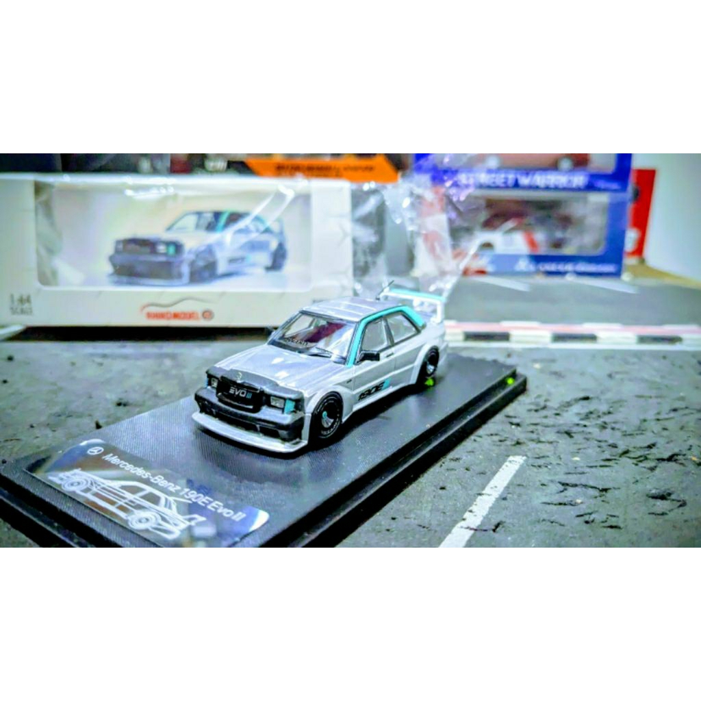 Diecast Rhino Model Mercedes Benz 190e Evo II Silver
