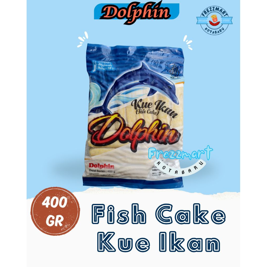 Dolphin Fish Cake Kue Ikan 400 Gr Frezzmart Kotabaru