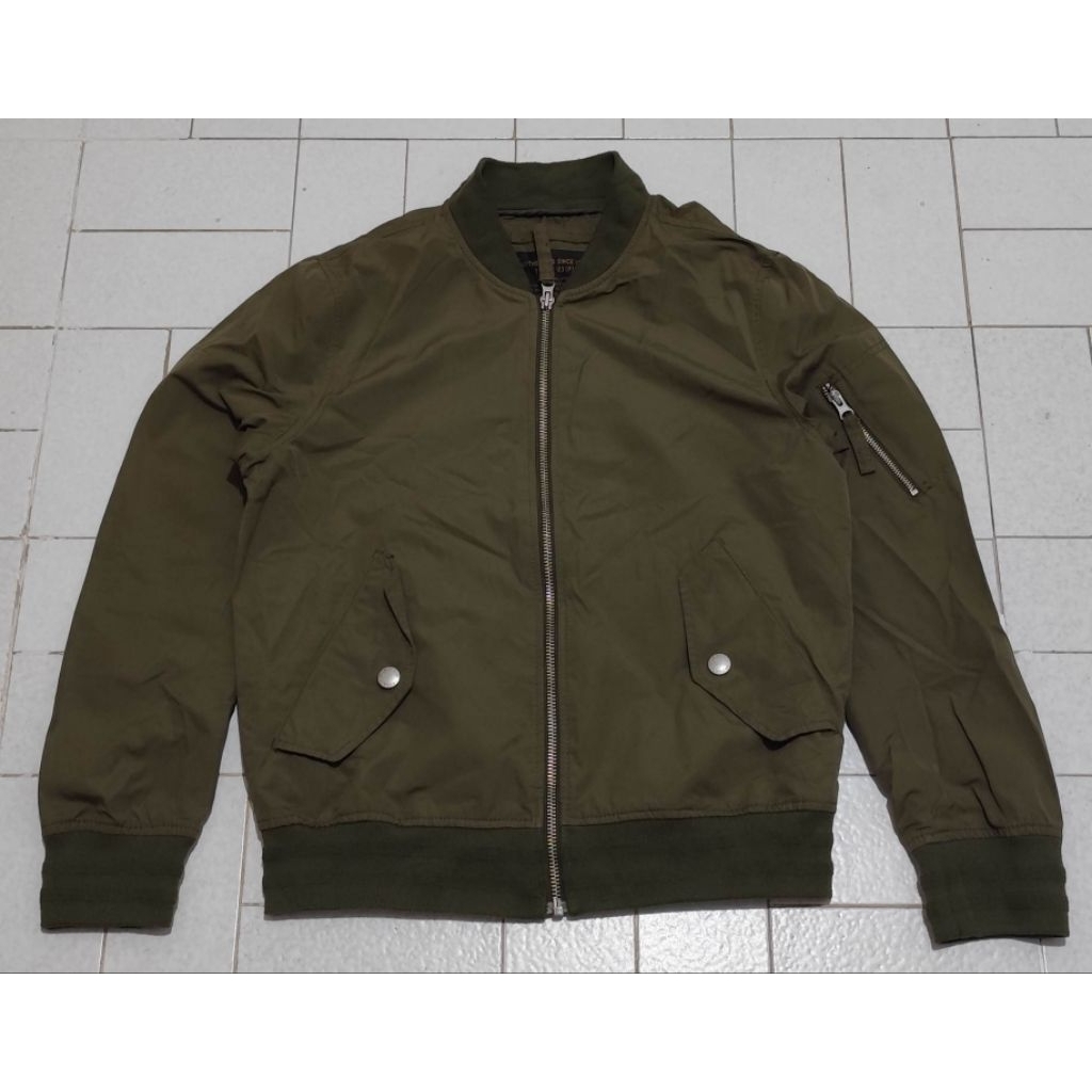 Jaket Casual Bomber SPAO Regiment Khaki