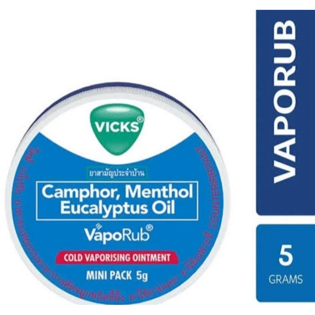 Vicks Vaporub 5gr - Balsem Pelega Pilek Demam Batuk Hidung Tersumbat