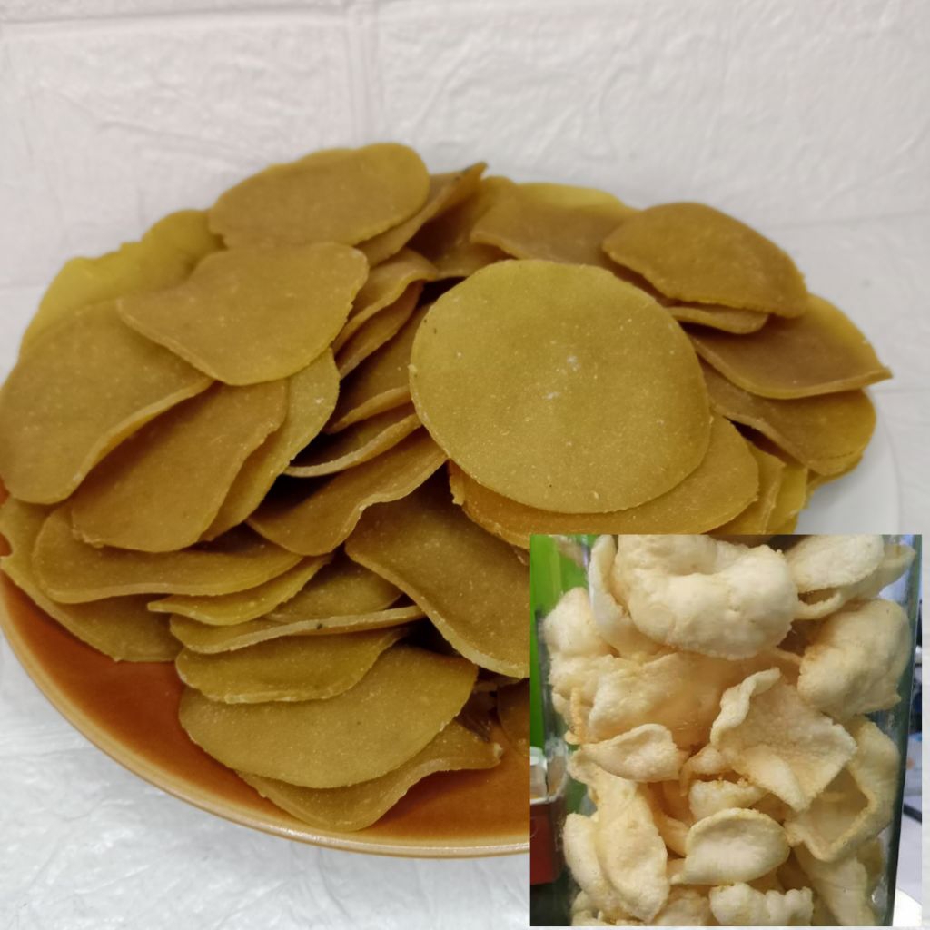 kerupuk puli bulat halus - kerupuk rambak - kerupuk puli jawa