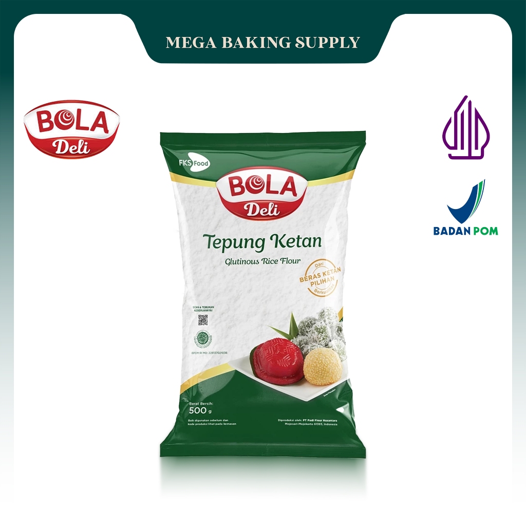 

BOLA Deli Tepung Ketan 500 gr | Mega Baking Supply