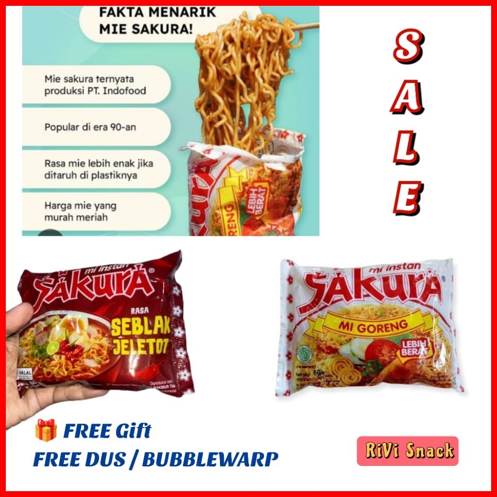 

MIE SAKURA SEBLAK JELETOT / MIE GORENG SAKURA JADUL