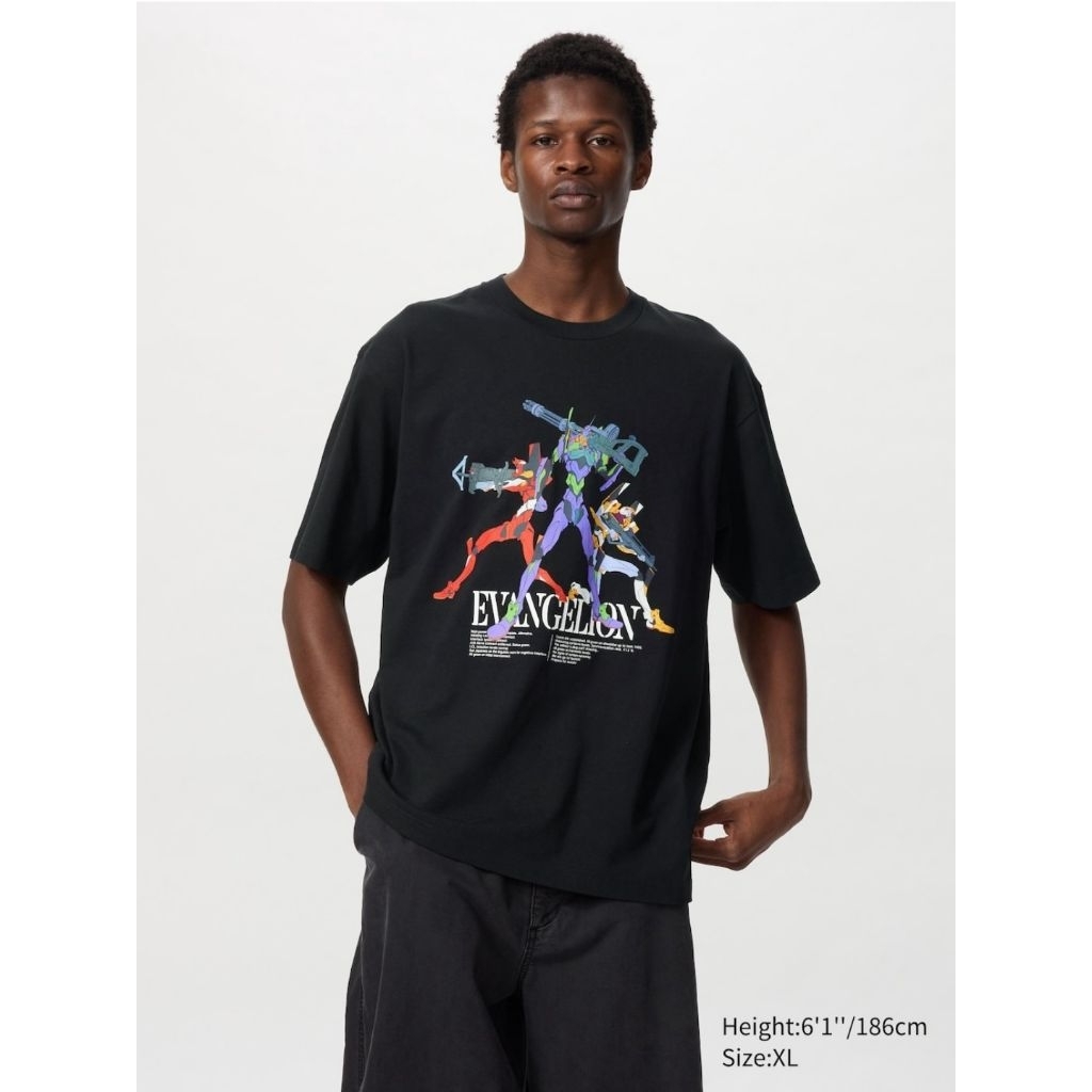 Uniqlo x Evangelion- Evangelion x uniqlo- UT uniqlo- tshirt uniqlo x Evangelion- kaos Evangelion x u