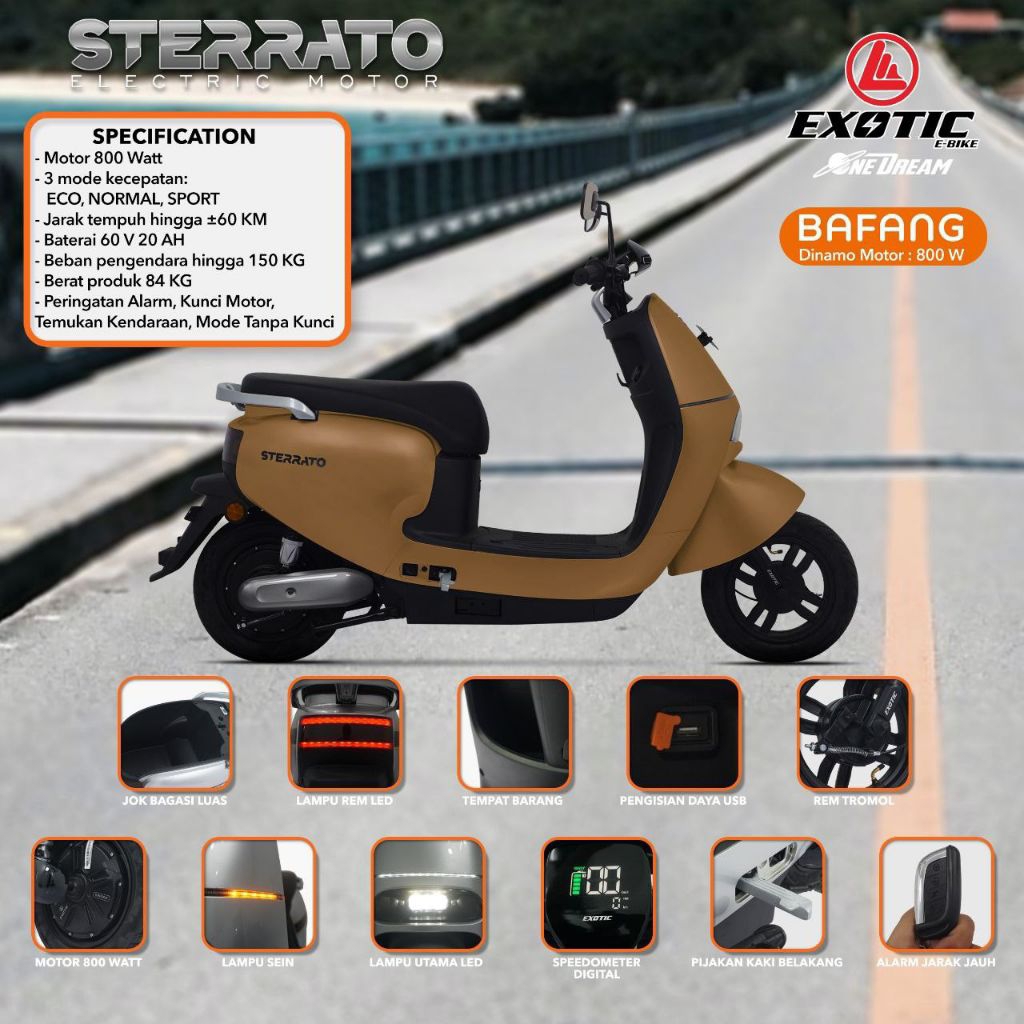 MOTOR LISTRIK EXOTIC STERRATO by PACIFIC