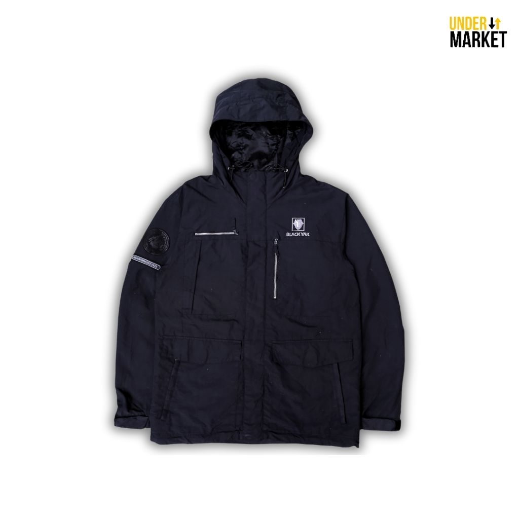 Jaket Gunung Outdoor Black Yak Multi pocket Utility Gorpcore Jacket