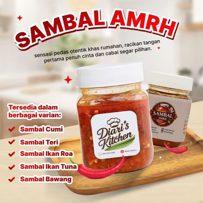 

Sambal Bawang Ikan Roa Pedas Mantap 210ml