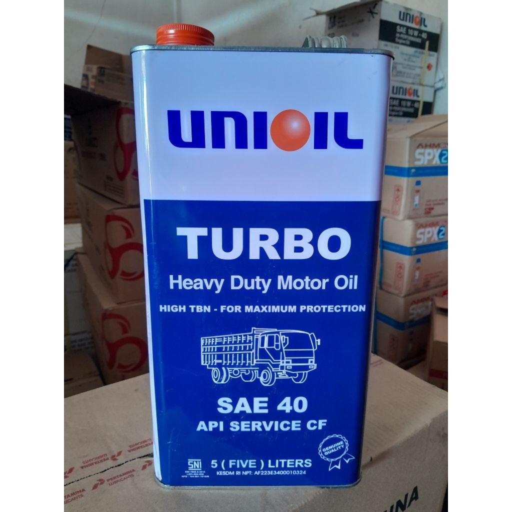 Yougz Rezeky Unioil Turbo Sae 40 5 Liter Oli Mesin Diesel