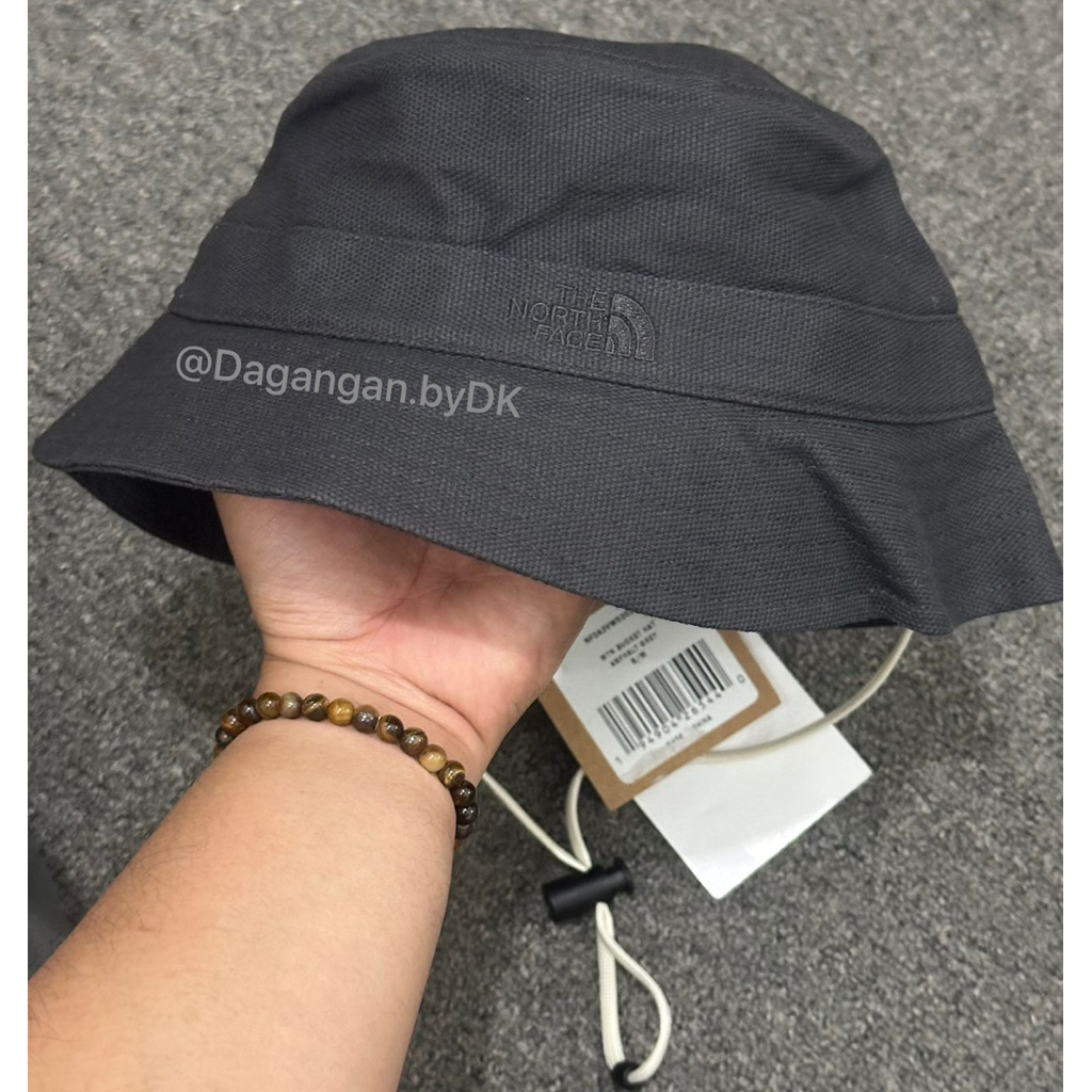 Topi Bucket Hat The North Face Original Barang Resmi 100% Dark Grey