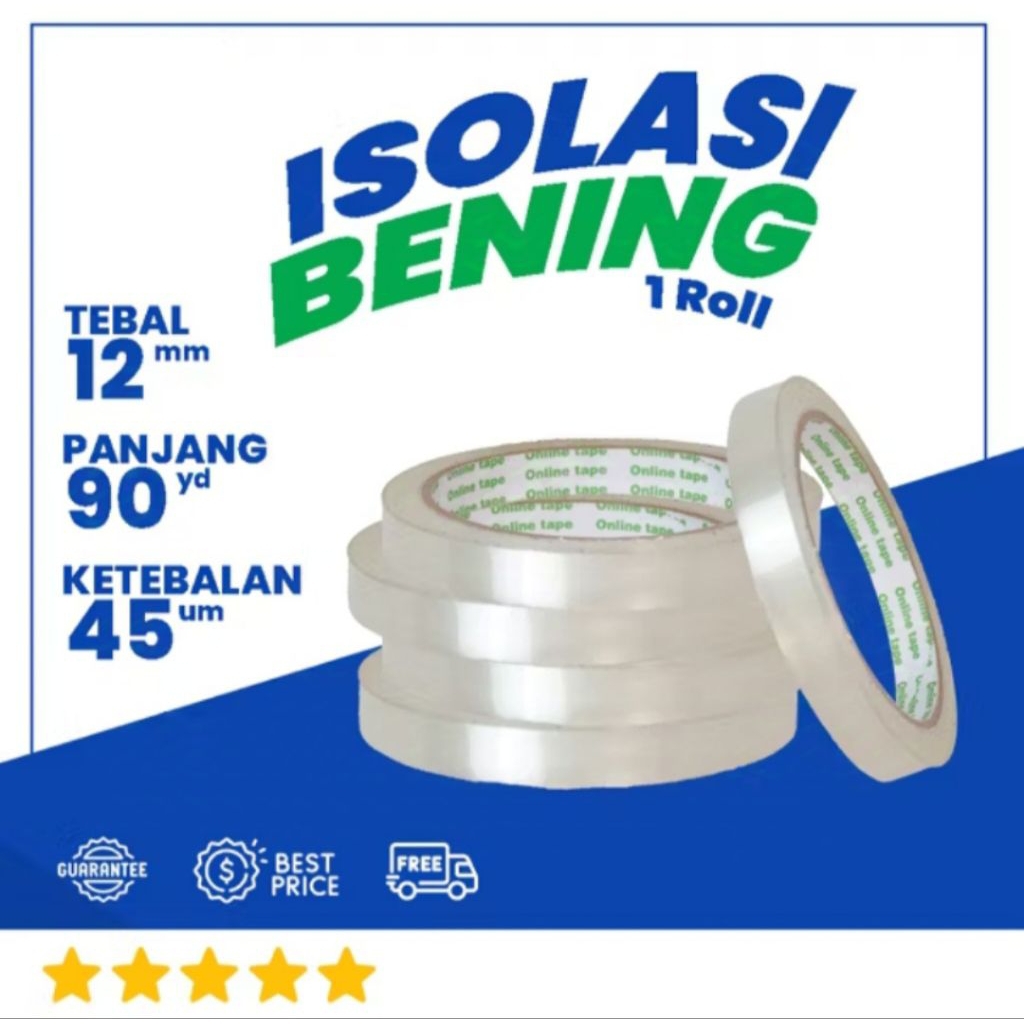 

Isolasi Bening 12mm # lakban 12mm