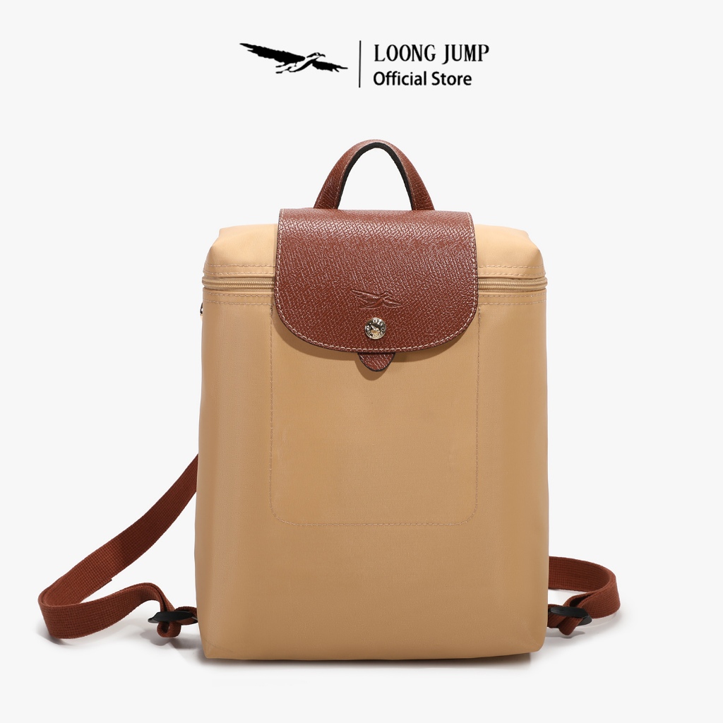 LOONG JUMP Tas Ransel Wanita Tas Wanita Nilon Anti Air Tas Ransel Serbaguna Mini Traveling Backpacks