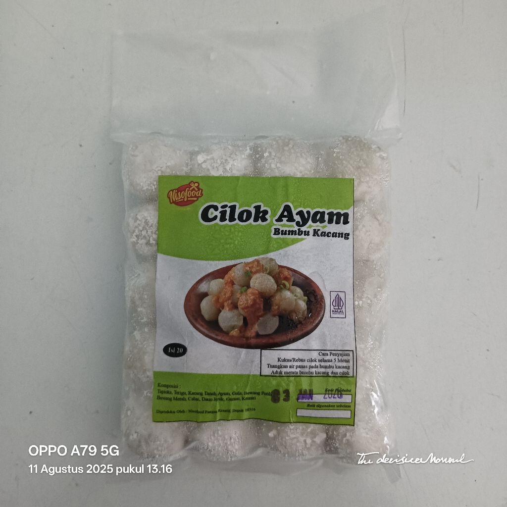 

Cilok Bumbu Kacang Frozen Isi 20 Pcs Halal Cilok Ayam Nisofood